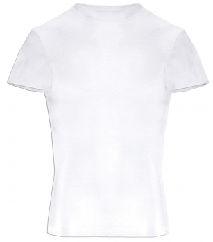 1F - Adult White Badger Short Sleeve Compression Shirt