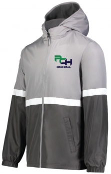 1D - Men's Athletic Grey/Carbon Holloway Reversible Jacket