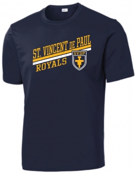 1C - Youth Navy Sport-Tek Tee Shirt