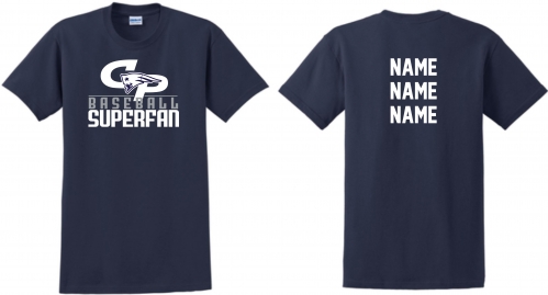 1A - Adult Navy Gildan Superfan Short Sleeve T-Shirt