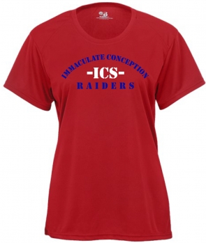 1C - Girls Red Badger Tee Shirt