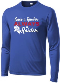 1F - Adult Royal Sport-Tek Long Sleeve Tee Shirt