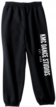 1G - Youth Jet Black Port & Company Fleece Sweatpant