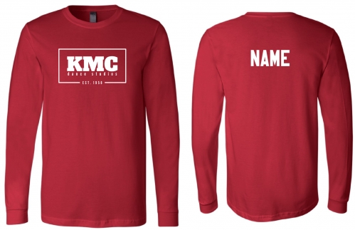 1K - Youth Red BELLA+CANVAS Long Sleeve Tee Shirt