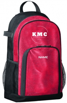 1P - Red Glitter/Black Augusta Backpack