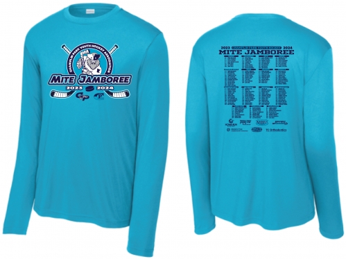 1F - Adult Atomic Blue Sport-Tek Long Sleeve Tee