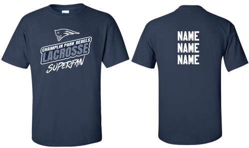 1E - Adult Navy Gildan Superfan Short Sleeve T-Shirt