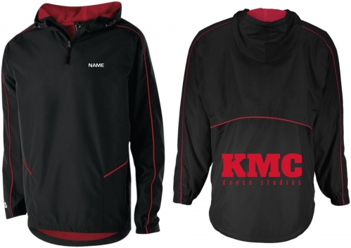 0G - Adult Black/Scarlet Holloway 1/4 Zip Pullover