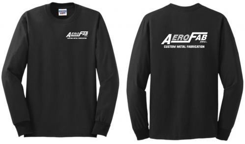 1L - Adult Black JERZEES Long Sleeve T-Shirt