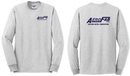 1M - Adult Ash JERZEES Long Sleeve T-Shirt