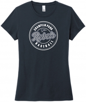 1T - Ladies New Navy District Tri-Blend Tee Shirt