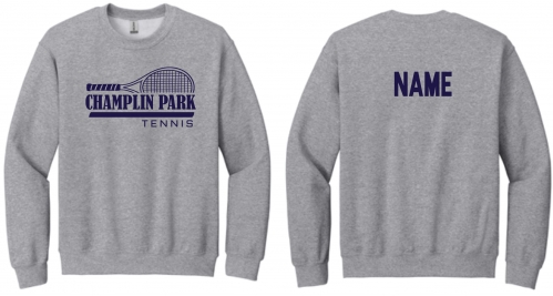 1E - Adult Sport Grey Gildan Crewneck Sweatshirt