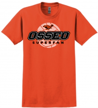 1A - Adult Orange Gildan Superfan T-Shirt