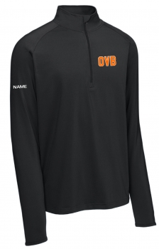 1H - Adult Black Sport-Tek 1/4-Zip Pullover