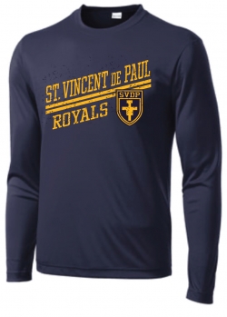 1L - Adult Navy Sport-Tek Long Sleeve Tee Shirt