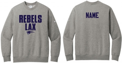 1G - Adult Dark Grey Heather Nike Crewneck