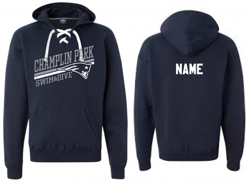 1B - Adult Navy Pennant Hoodie