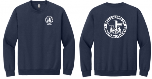 1B - Adult  Navy Gildan Crewneck Sweatshirt