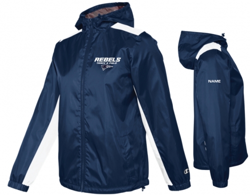 1C - Women's Navy/White Champion Warm-up Jacket