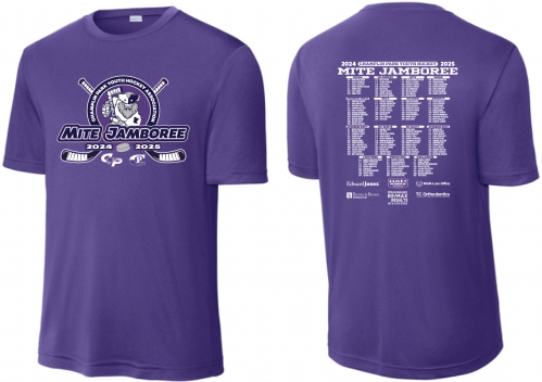 1C - Youth Purple Sport-Tek Short Sleeve Tee