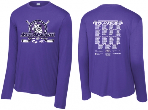 1G - Youth Purple Sport-Tek Long Sleeve Tee