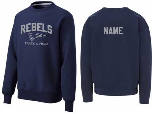 1H - Adult True Navy Sport-Tek Super Heavyweight Crewneck Sweatshirt