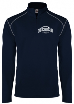 1E - Youth Navy Badger 1/4 Zip Pullover
