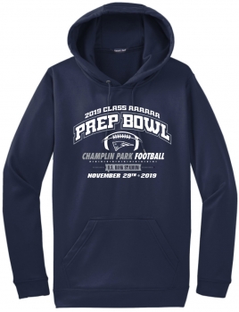 1C - Men's Navy Sport-Tek Hooded Sweatshirt