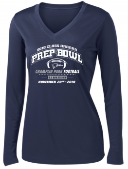 1E - Ladies Navy Sport-Tek Long Sleeve Tee Shirt