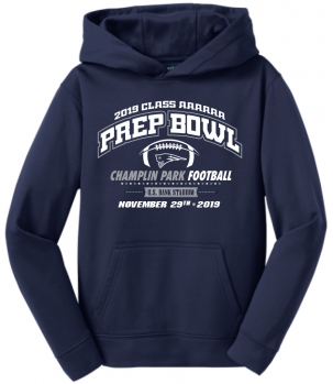 1I - Youth Navy Sport-Tek Hooded Sweatshirt