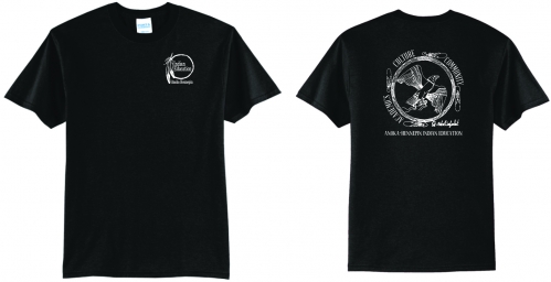 1B - Adult Jet Black Port & Company Tee Shirt
