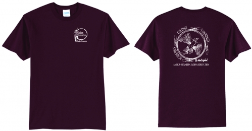 1C - Adult Athletic Maroon Port & Company Tee Shirt